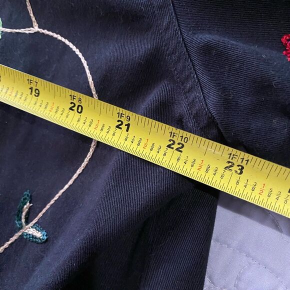 Floral Embroidered Jacket AOP XL Boho Cottagecore Coquette Western Bohemian b1-6 - Picture 6 of 8